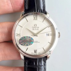 MK공장 v2 오메가 드빌 프레스티지 스틸 실버다이얼 가죽스트랩 DE VILLE SS V2  SILVER DIAL ON BLACK LEATHER MIYOTA 9015