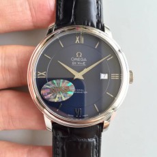 MK공장 v2 오메가 드빌 프레스티지 스틸 블루다이얼 가죽스트랩 DE VILLE SS V2 BLUE DIAL ON BLACK LEATHER STRAP MIYOTA 9015