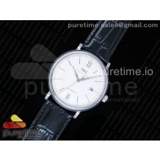 MK공장 V5 IWC 포르토피노 스틸 화이트다이얼 가죽스트랩 Portofino Automatic SS White Dial on Black Leather Strap MIYOTA 9015