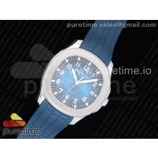 PF공장 v2 파텍필립 아쿠아넛 스틸 블루다이얼 블루러버스트랩 Aquanaut 5168 SS Blue Textured Dial on Blue Rubber Strap A324 Clone V2