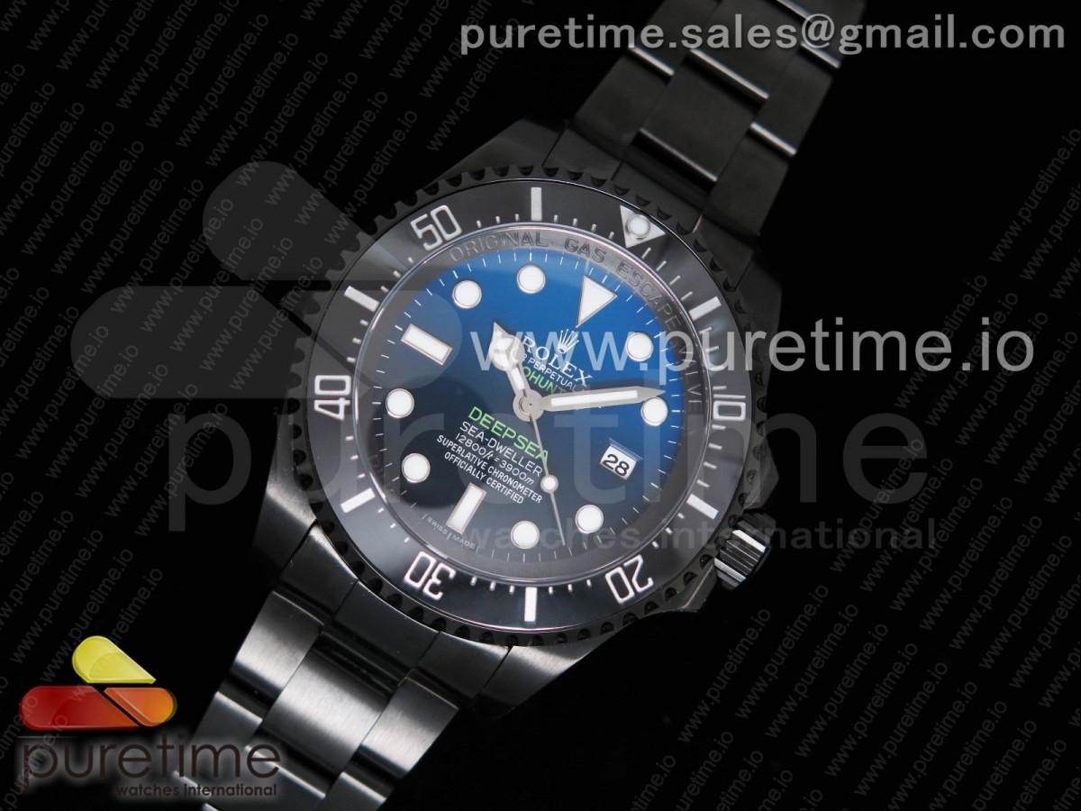 롤렉스 프로헌터 딥씨 디블루 PVD블랙케이스 브레이슬릿 Pro Hunter Deepsea D-Blue 116660 PVD All Black Black/Blue Dial on PVD Bracelet SA3135