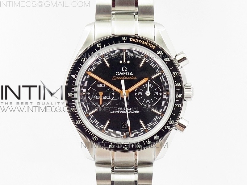 OM공장 오메가 스피드마스터 문워치 스틸 블랙다이얼 오렌지핸즈셋 브레이슬릿 SPEEDMASTER MOONWATCH SS BLACK DIAL ORANGE HANDSET ON SS BRACELET A9900