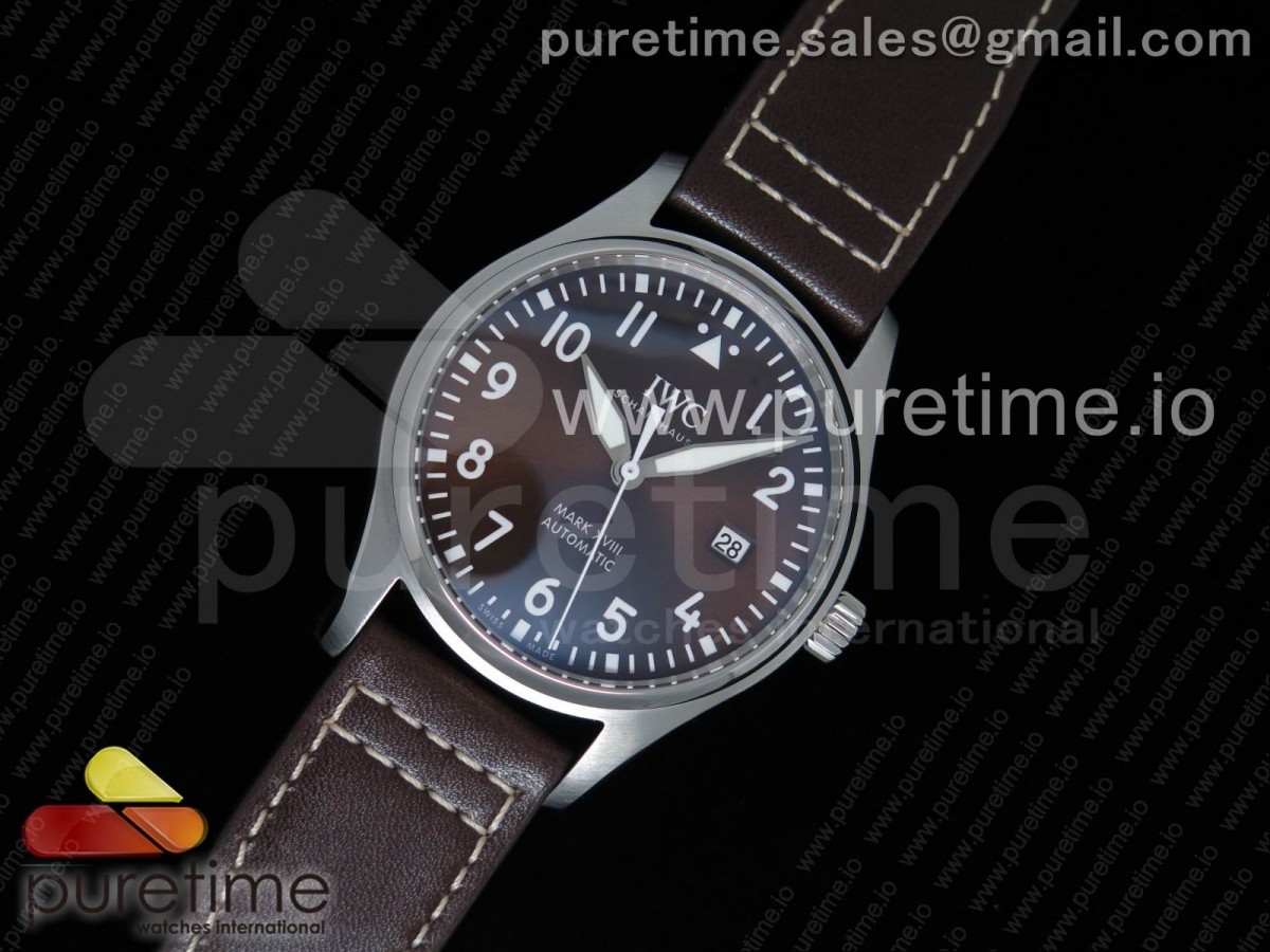 V7공장 IWC 파일럿 마크18 생택쥐페리에디션 가죽스트랩 MARK XVIII ANTOINE DE SAINT EXUPÉRY IW327003 SS V7F 1:1 Best Edition on Brown Leather Strap Swiss ETA2892