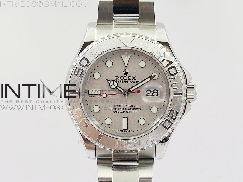 GM공장 롤렉스 요트마스터1 904L 스틸 그레이플래티넘다이얼 브레이슬릿YACHT-MASTER 116622 904L SS  GRAY DIAL ON 904L SS BRACELET A2836