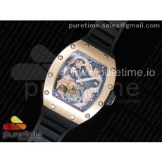 tw공장 리차드밀 RM057 투어빌론 로즈골드 드래곤다이얼 블랙러버스트랩 RM057 Tourbillon RG Dragon Dial on Black Rubber Strap