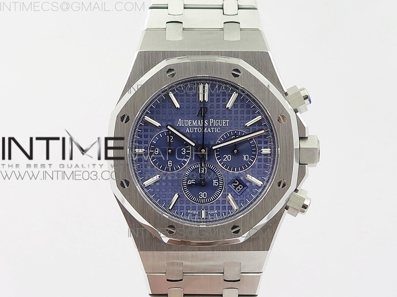 om공장 오데마피게 로얄오크 크로노그래프 스틸 블루다이얼 브레이슬릿 ROYAL OAK CHRONO 26320ST SS BLUE DIAL ON SS BRACELET A7750