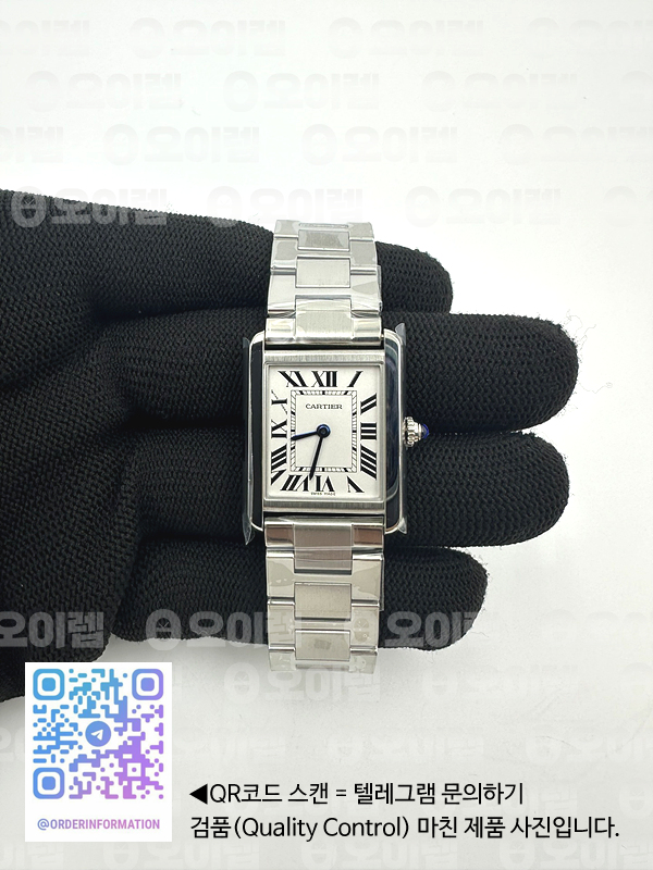 K11공장 24mm 까르띠에 탱크솔로 스틸 TANK SOLO LADIES 24MM SS WHITE DIAL ON SS BRACELET RONDA QUARTZ