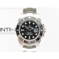 DJ공장 3135 롤렉스 316L 서브마리너 블랙 데이트 SUBMARINER 116610 LN BLACK CERAMIC SS BLACK DIAL ON DJ3135(FREE TIMEAPPMILANO R COVER)