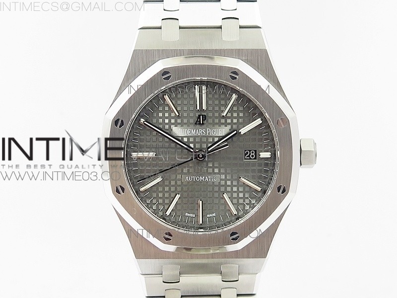 OM공장 오데마피게 로얄오크 15400 스틸 그레이다이얼 브레이슬릿 ROYAL OAK 41MM 15400  GRAY DIAL ON SS BRACELET A3120