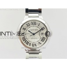 AF공장 까르띠에 발롱블루 42MM 스틸 BALLON BLEU 42MM SS WHITE TEXTURE DIAL ON SS BRACELET A2824