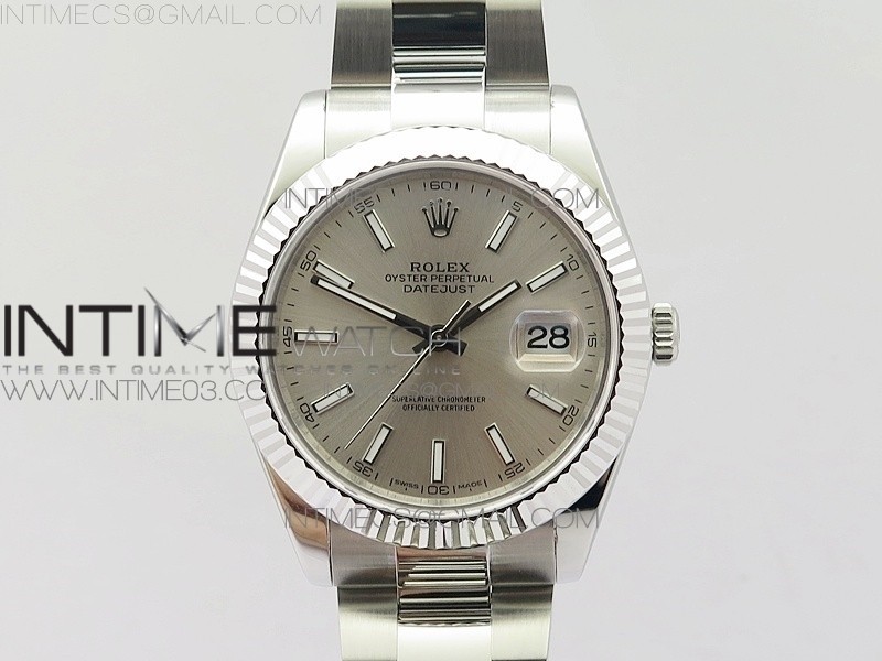 BP공장 2813무브 롤렉스 데이저스트2 41 스틸 실버다이얼 오이스터브레이슬릿 DATEJUST II 126334 41MM SS SILVER DIAL STICKS MAKERS ON OYSTER BRACELET