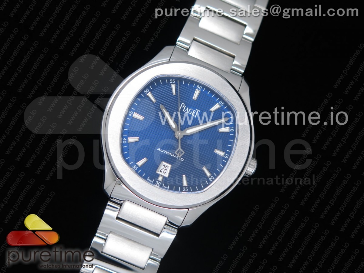 MK공장 피아제 폴로 42MM 스틸 블루다이얼 브레이슬릿 Piaget Polo S 42mm SS  Blue Textured Dial on SS Bracelet A1110P