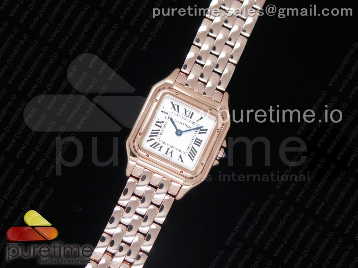 K11공장 까르띠에 팬더 레이디즈 27 로즈골드금장 화이트다이얼 브레이슬릿 Panthère Secrete Ladies 27mm RG White Dial on RG Bracelet Ronda Quartz