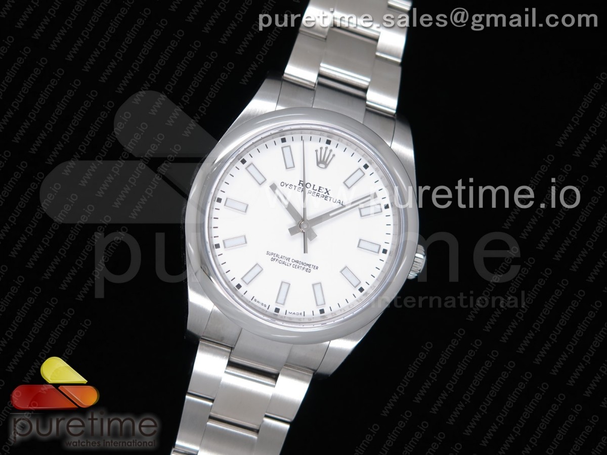 GM공장 롤렉스 오이스터퍼페츄얼 39MM 904L스틸케이스 화이트다이얼 브레이슬릿 Oyster Perpetual 39mm 114300 White Dial on SS Bracelet SA3132