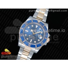 GM공장 롤렉스 서브마리너 포금 콤비 8포인트 블루다이얼 904 Submariner 116613 LB Wrapped Gold Blue Dial Diamonds Markers on SS/YG Bracelet SA3135