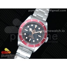 ZF공장 헤리티지 2016 블랙베이 41 레드  Heritage 2016 Black Bay Shield on SS Bracelet A2824 (Red)