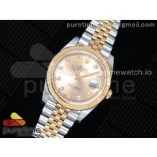 DJ공장 롤렉스 데이저스트 41 옐로우골드 콤비 샴페인다이얼 쥬빌레 DateJust 41 126333 904L SS/YG YG Dial Diamonds Markers on Jubilee Bracelet A2836