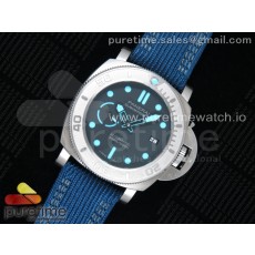 VS공장 파네라이 PAM985 섭머저블 티타늄 블랙다이얼 나일론스트랩 PAM985 Mike Horn Submersible Black Dial on Blue Nylon Strap P.9010 Clone