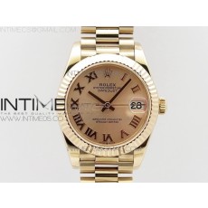 BP공장 롤렉스 데이저스트 31 로즈골드금통 로즈골드다이얼 브레이슬릿2813 Datejust 31mm 278275 RG RG Roman Markers Dial on RG President Bracelet