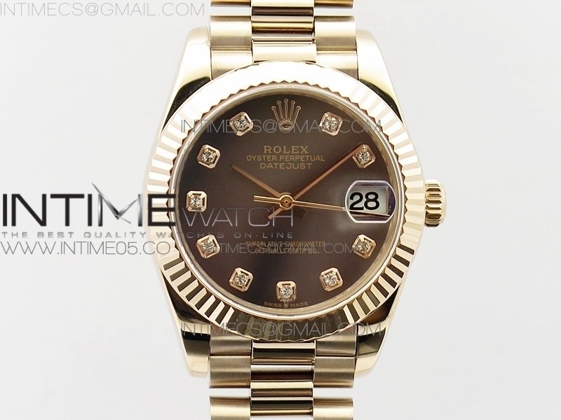 BP공장 롤렉스 데이저스트 31 로즈골드금통 자개다이얼 브레이슬릿2813 Datejust 31mm 278275 RG MOP Black Crystal Markers Dial on RG President Bracelet