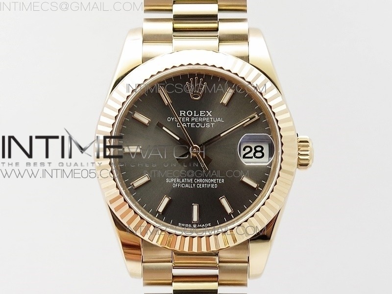 BP공장 롤렉스 데이저스트 31 로즈골드금통 그레이다이얼 브레이슬릿2813 Datejust 31mm 278275 RG Gray Stick Markers Dial on RG President Bracelet