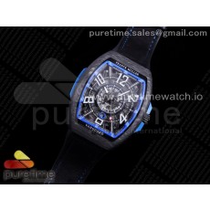 OX공장 뱅가드레이싱 카본 블루다이얼 러버스트랩 Vanguard Racing Carbon Blue Skeleton Dial on Black Rubber Strap NH35A