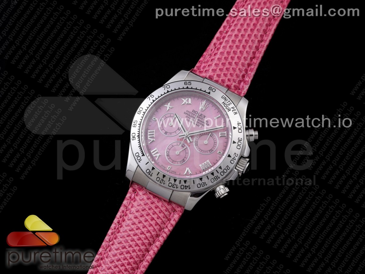 OX공장 데이토나 핑크다이얼 가죽스트랩 Daytona 116519 Pink Dial on Pink Leather Strap A7750