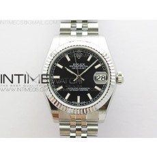 GS공장 롤렉스 데이저스트 31 블랙다이얼 브레이슬릿 Datejust 31mm 178274 SS Black Stick Markers Dial on SS Jubilee Bracelet SEIKO NH05A