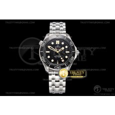 OM공장 오메가 씨마스터 다이버 300M 007 제임스본드 블랙다이얼 Seamaster 300m James Bond 007 2019 SS/SS OMF A8800