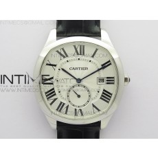 GS공장 V2 드라이브 화이트다이얼 가죽스트랩 Drive de SS GSF 1:1 Best Edition White Textured Dial on Black Leather Strap A23J to 1904-PS MC V2