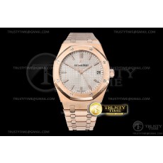 OM공장 V2 15500 로골 화이트다이얼 Royal Oak 41mm 15500 2019 RG/RG White OMF V2 MY9015