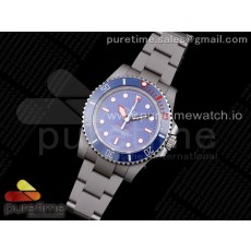 GM공장 롤렉스 서브마리너 40 블루 커스텀 3130 The Rough Matt Diver Sandblast SS GMF Best Edition Blue Dial on SS Bracelet SA3130