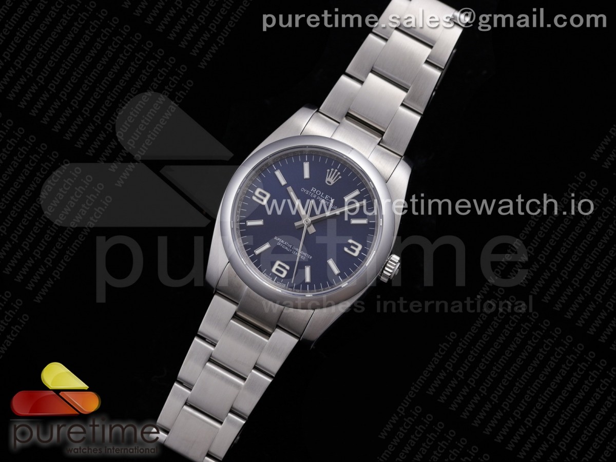 KR공장 오이스터 36 블루다이얼 Oyster Perpetual 36 116000 KRF 1:1 Best Edition 904L Steel Blue Dial on SS Bracelet A2824