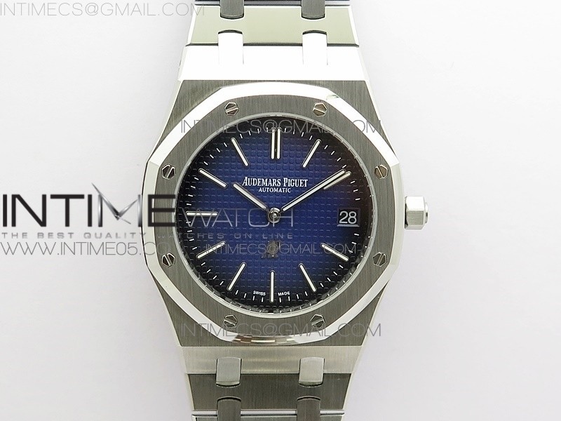 KZ공장 15202 블루다이얼 Royal Oak 39mm 15202 SS KZF 1:1 Best Edition Blue Textured Dial on SS Bracelet A2121