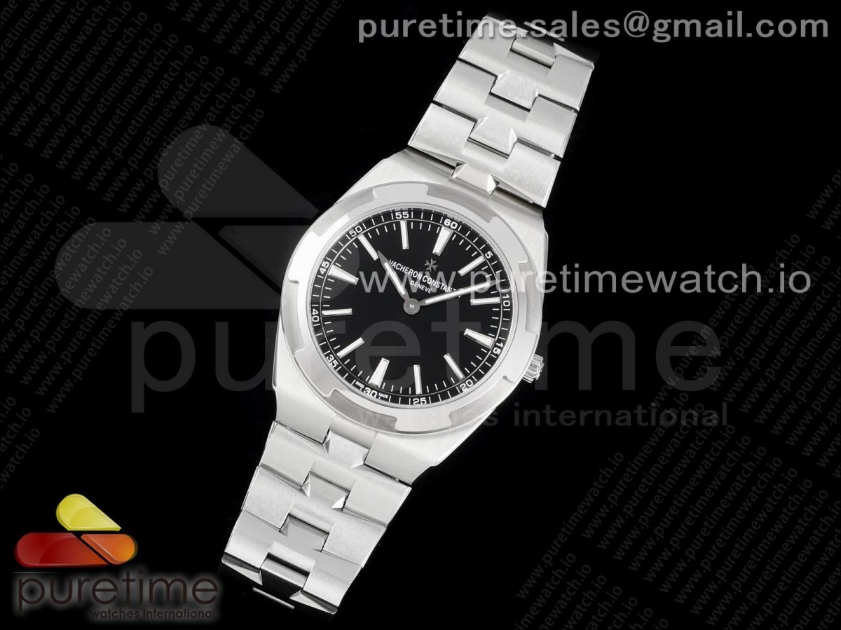 XF공장 오버시즈 블랙다이얼 Overseas Ultra-Thin 2000V XF Best Edition Black Dial on SS Bracelet A1120