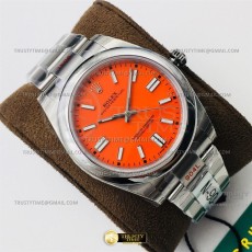 DR공장 오이스터 41미리 레드다이얼 Oyster Pert. 41mm 124300 SS/SS Red DRF A3230