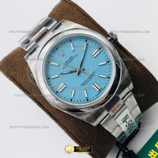 DR공장 오이스터 41미리 티파니블루다이얼 Oyster Pert. 41mm 124300 SS/SS Tiffany Blue DRF A3230