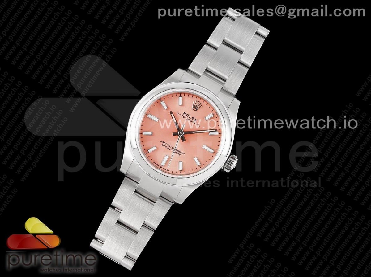 EW공장 롤렉스 오이스터퍼페츄얼 31미리 딥핑크다이얼 Oyster Perpetual 31mm 277200 EWF Best Edition Deep Pink Dial on SS Bracelet 6T15