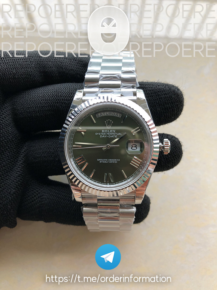 BP공장 롤렉스 데이데이트 40MM 그린다이얼 프레지던트브레이슬릿 2813