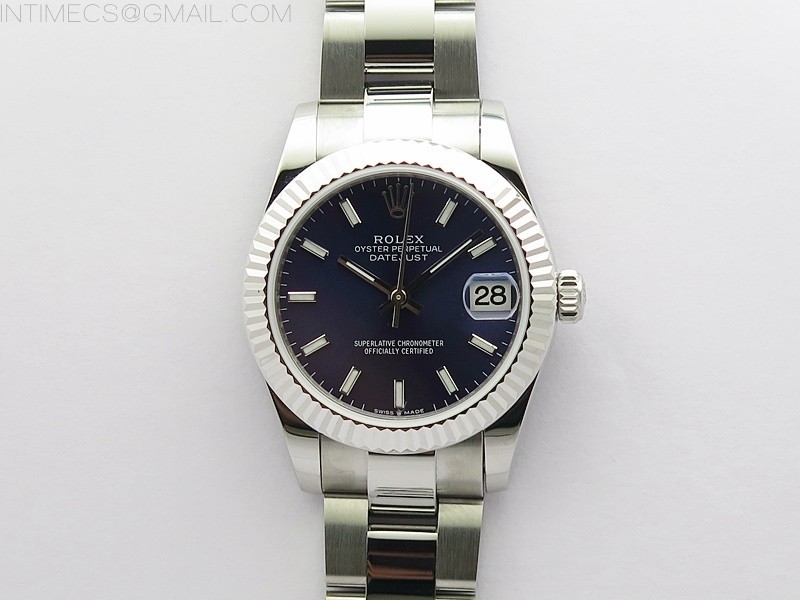 BP공장 롤렉스 데이저스트 31 블루다이얼 2813무브 21600진동 Datejust 31mm 278273 SS BP Best Edition Blue Stick Markers Dial on Oyster Bracelet