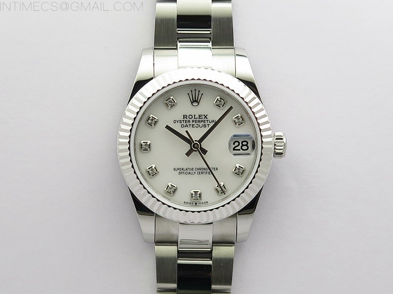 BP공장 롤렉스 데이저스트 31 자개다이얼 2813무브 21600진동 Datejust 31mm 278273 SS BP Best Edition White MOP Crystal Markers Dial on Oyster Bracelet