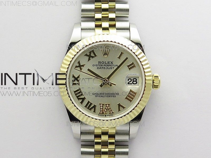 BP 롤렉스 데이저스트 31 옐로우골드콤비 실버다이얼 2813 Datejust 31mm 278273 SS/YG BP Best Edition Silevr Roman Markers Dial on SS/YG Jubilee Bracelet