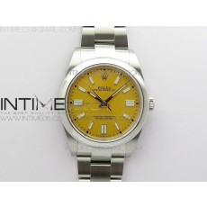 BP공장 롤렉스 오이스터퍼페츄얼 41미리 옐로우다이얼 2813 Oyster Perpetual 41mm 124300 BP Best Edition Yellow Dial on SS Bracelet