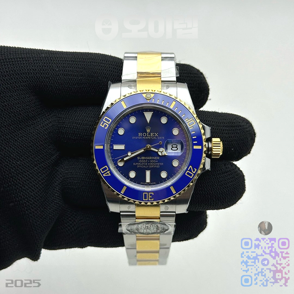 CLEAN공장 롤렉스 서브마리너 청콤 116613LB 3135무브먼트 클린공장 CleanFactory Rolex Submariner Two Tone Blue Dial 116613LB 클린