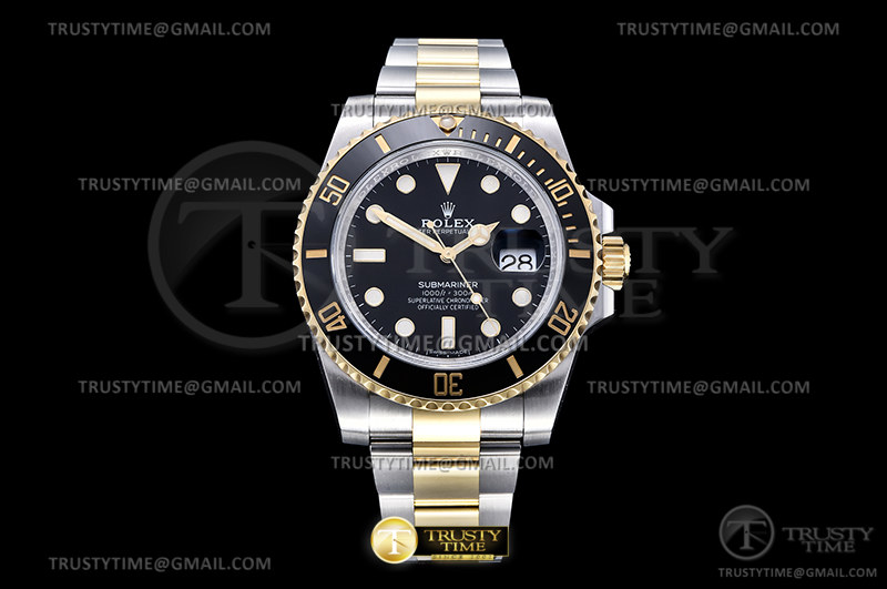 CLEAN공장 롤렉스 서브마리너 흑콤 116613LN 3135무브먼트 클린공장 CleanFactory Rolex Submariner Two Tone Black Dial 116613LN 클린