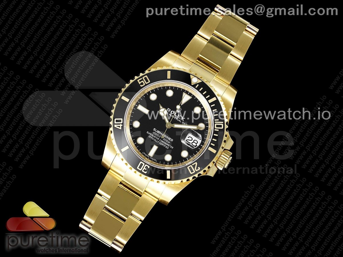 VS공장 롤렉스 서브마리너 흑금통 3135 Submariner 116618 LN Black Ceramic YG Plated 904L Steel VSF 1:1 Best Edition VS3135