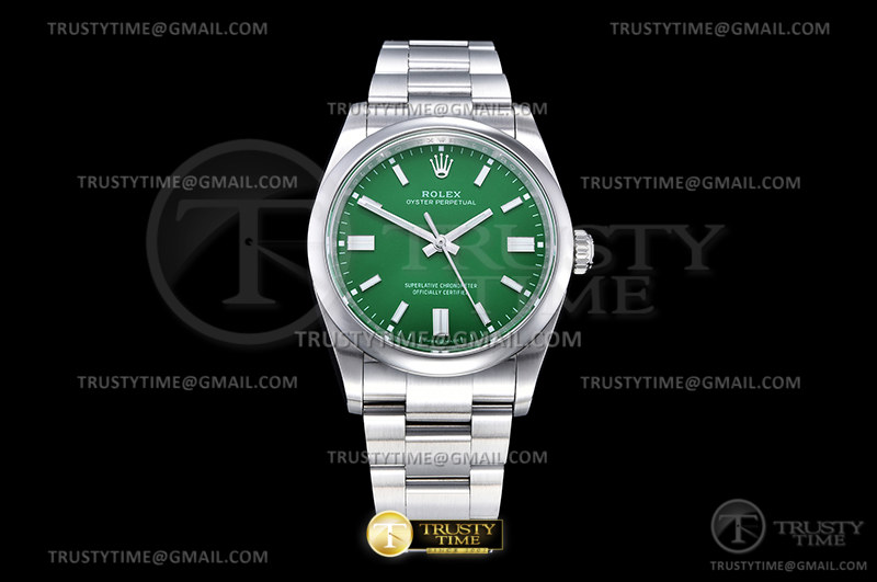 EW공장 롤렉스 오이스터퍼페츄얼 36 스틸 그린다이얼 브레이슬릿  Oyster Pert. 36mm 126000 SS/SS Green EWF A3230