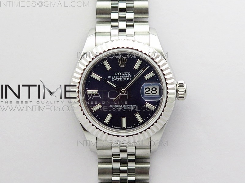 BP공장 롤렉스 데이저스트 28 블루다이얼 2671 Datejust 28mm 279174 SS BP Best Edition Blue Sticks Markers Dial on SS Jubilee Bracelet ETA2671