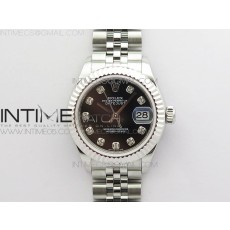 BP공장 롤렉스 데이저스트 28 블랙다이얼 2671 Datejust 28mm 279174 SS BP Best Edition Black Crystal Markers Dial on SS Jubilee Bracelet ETA2671