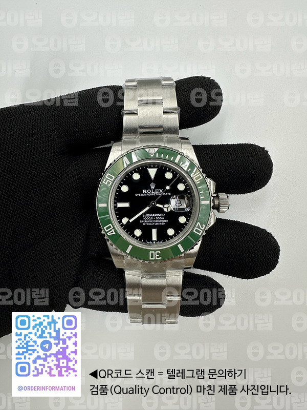 BP공장 롤렉스 서브마리너 41 그린 2813무브 28800진동 Submariner 41mm 126610 LV SS BP Best Edition Black Dial